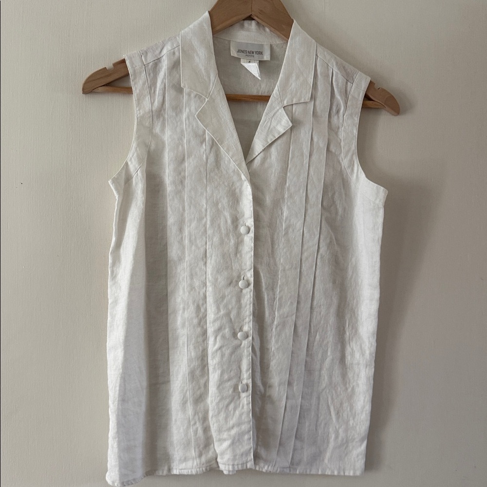 VINTAGE JONES NEW YORK Line Button Down Top